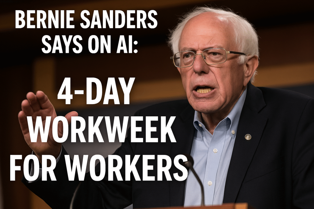 Bernie Sanders Says on AI 4-Day Workweek for Workers