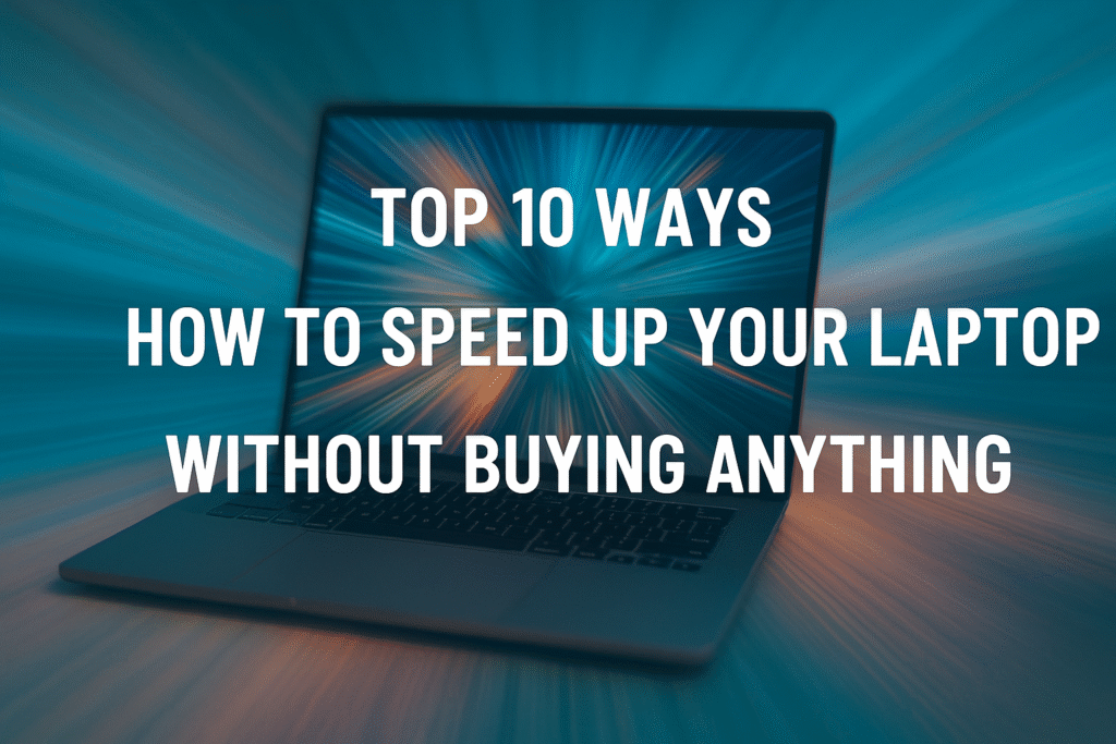 How to Speed Up Your Laptop Without Buying Anything